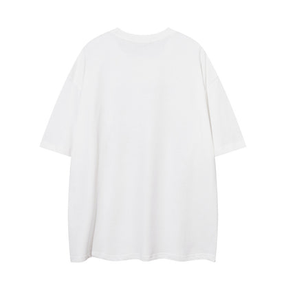 Printed Loose Short-sleeved T-shirt Men's High Street