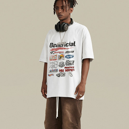 Men's High Street Washed Old Loose T-shirt
