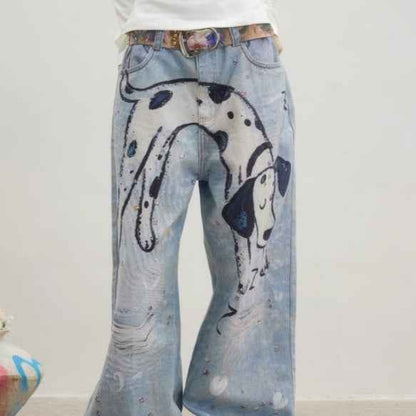 Artsy And Trendy Casual Jeans MuddyStock