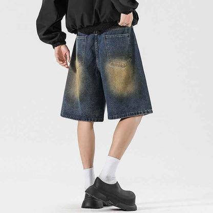 American High Street Make Old Ripped Shorts For Men And Women MuddyStock