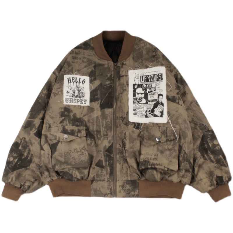 Women's Tie Dye All Match Retro Jacket Tiedye MuddyStock