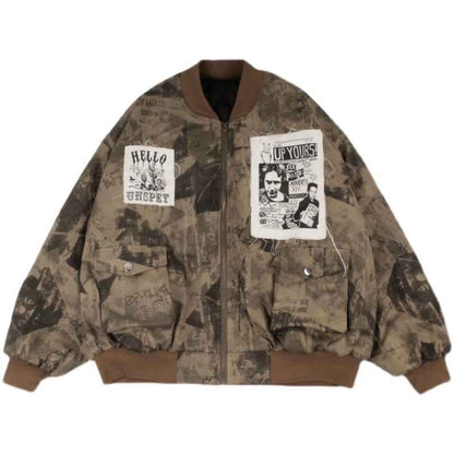 Women's Tie Dye All Match Retro Jacket Tiedye MuddyStock