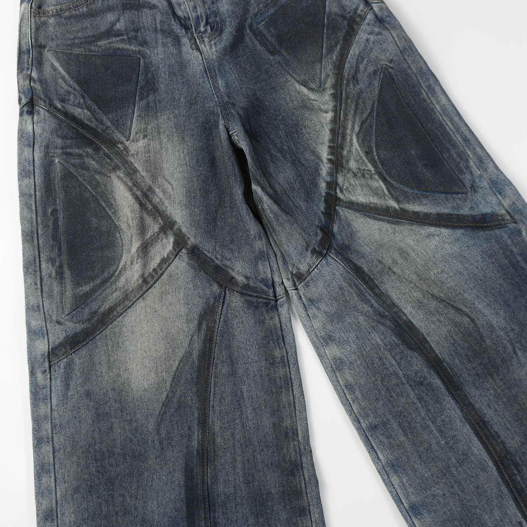 High Street Washed Jeans For Men And Women MuddyStock