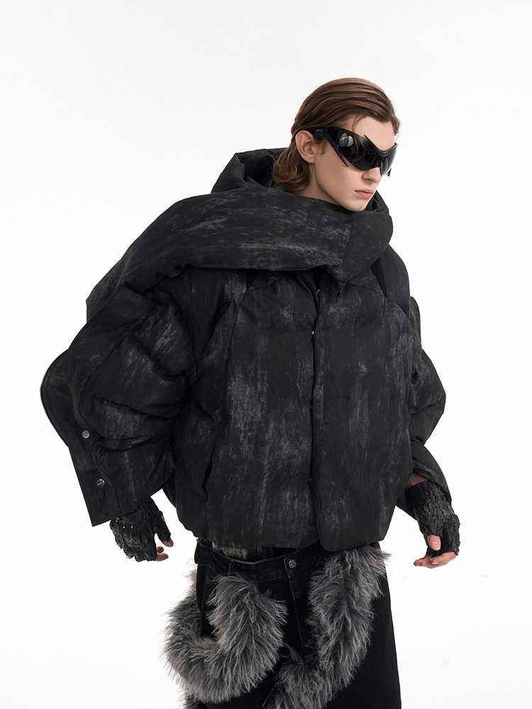 Dark Structure Men's Hooded Cotton Coat Jacket All Products