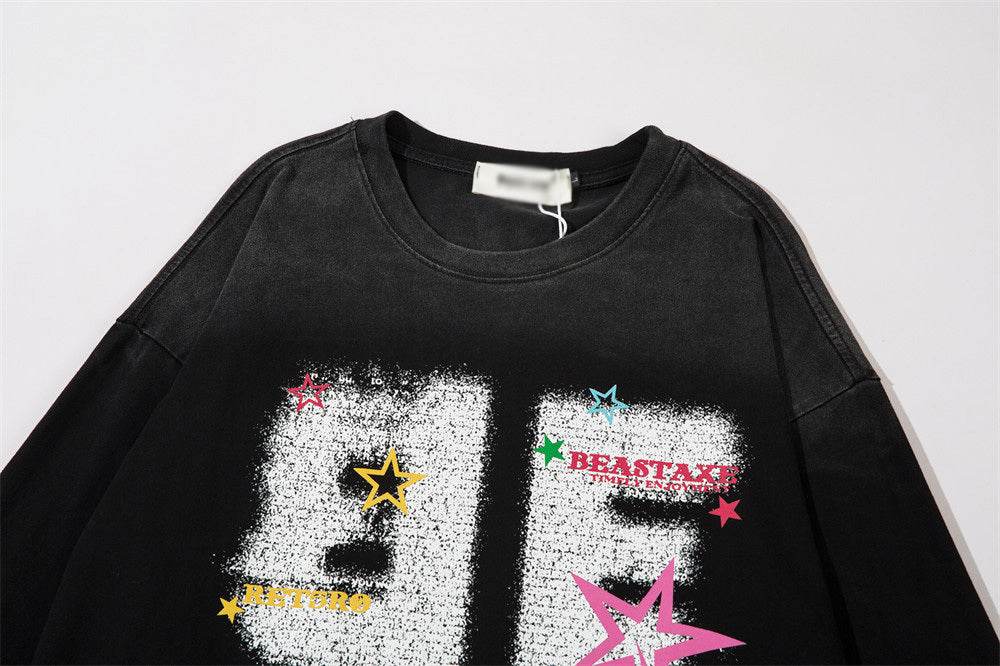 Fashion Letter Printed Cotton T-shirt For Both Men And Women MuddyStock