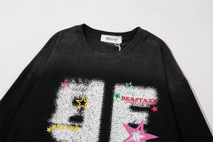 Fashion Letter Printed Cotton T-shirt For Both Men And Women MuddyStock