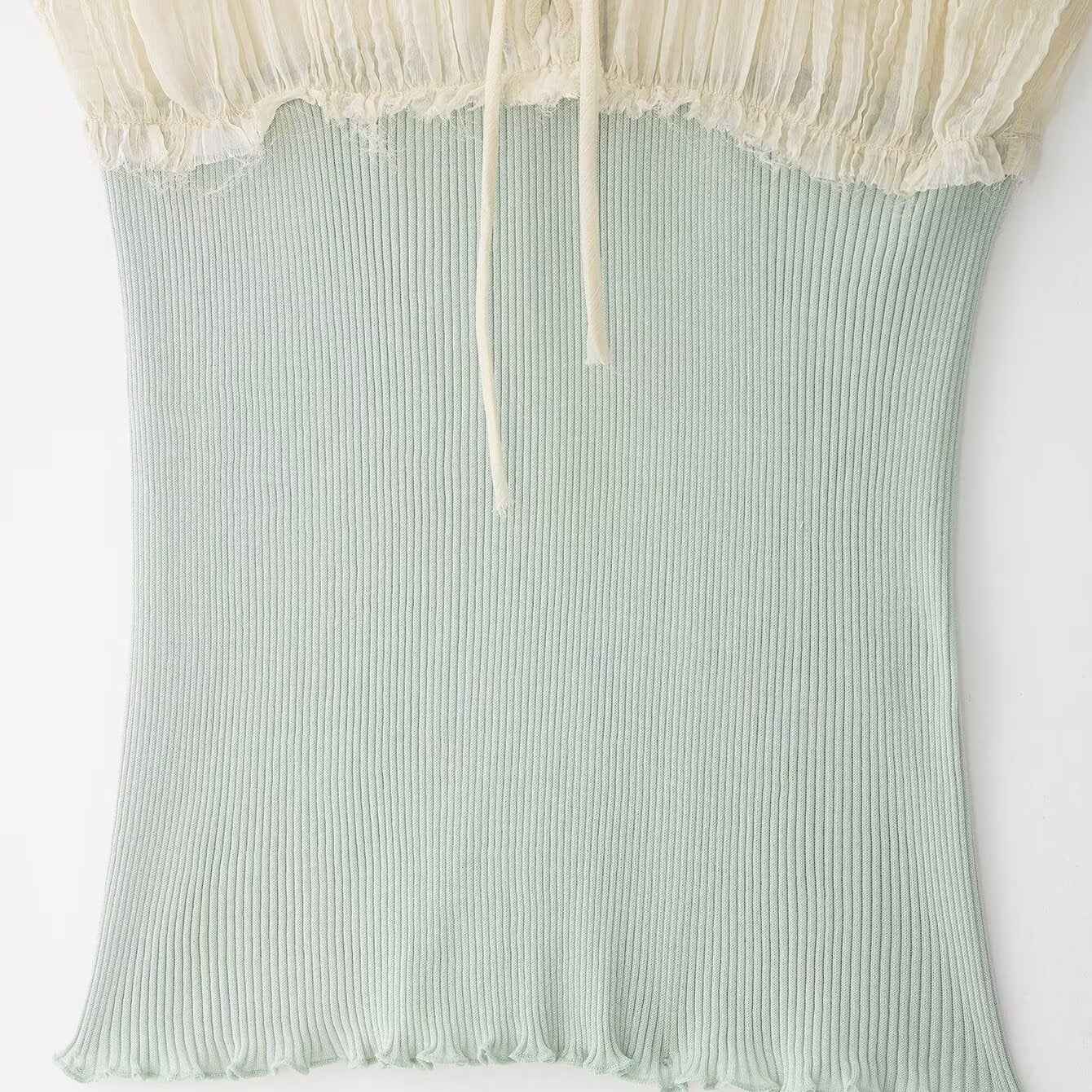 Sleeveless Spliced Camisole Top For Women