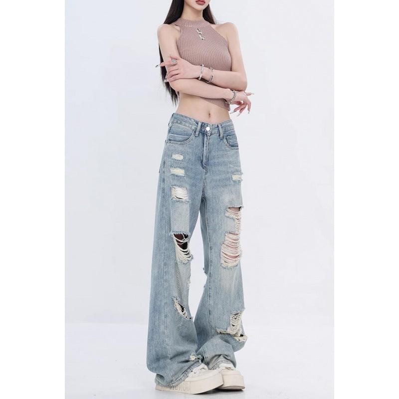 Straight Loose Slimming Wide-leg Pants For Women