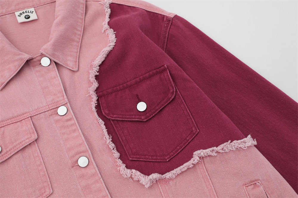 Punk Trendy Color Matching Irregular Jacket For Women MuddyStock null