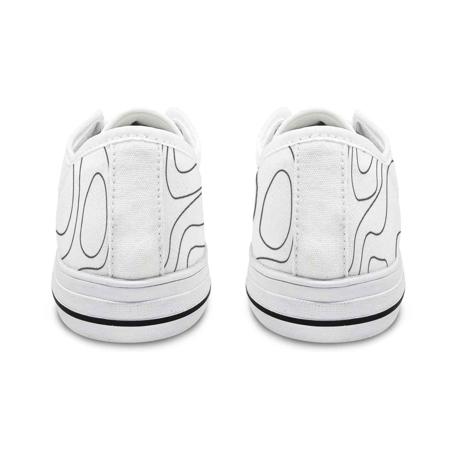 Seattle Low Top Men's Shoes With Abstract Design