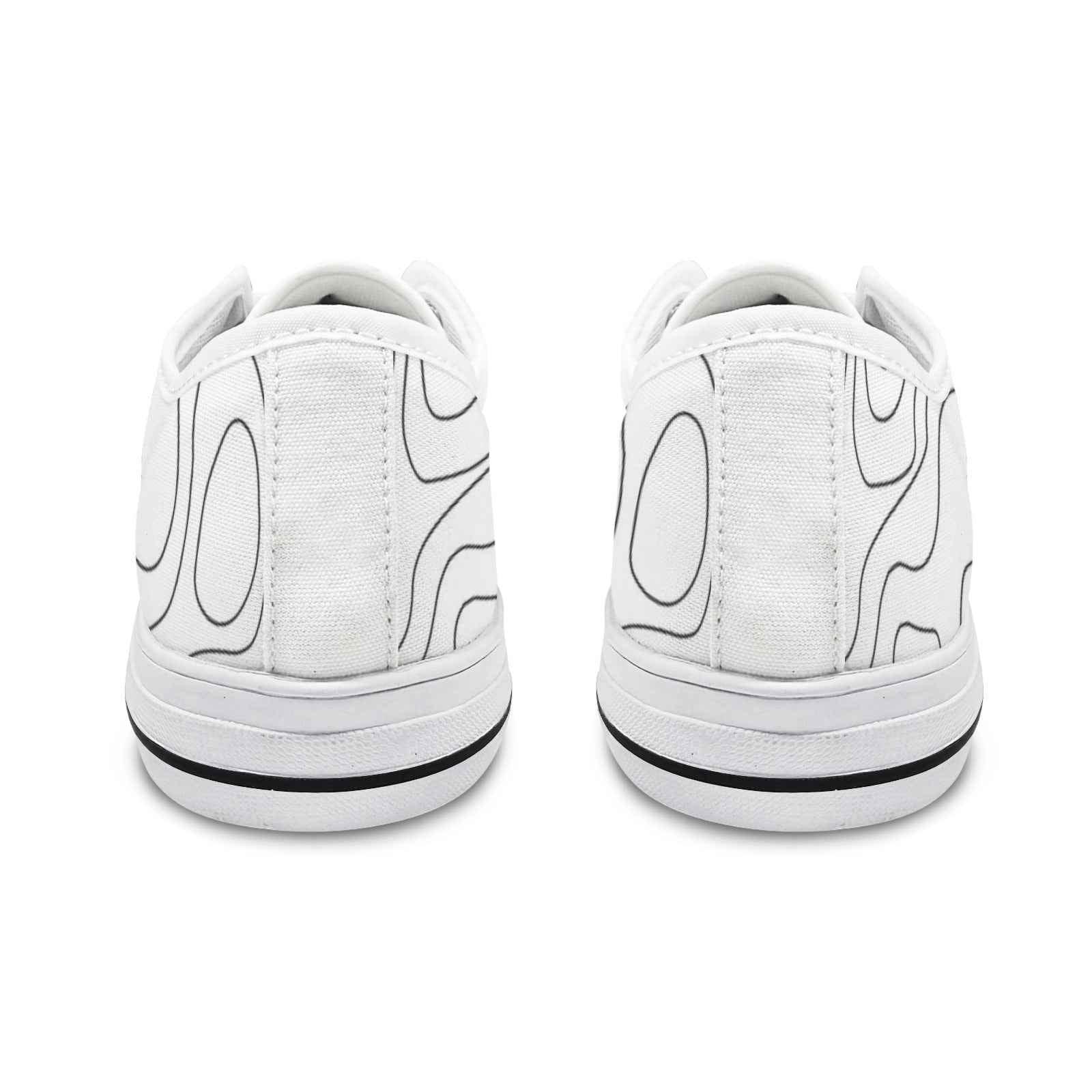 Seattle Low Top Men's Shoes With Abstract Design