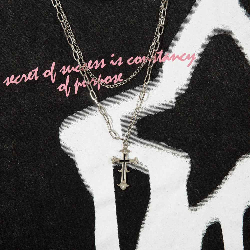 Five-pointed Star Design Loose T-shirt For Women MuddyStock