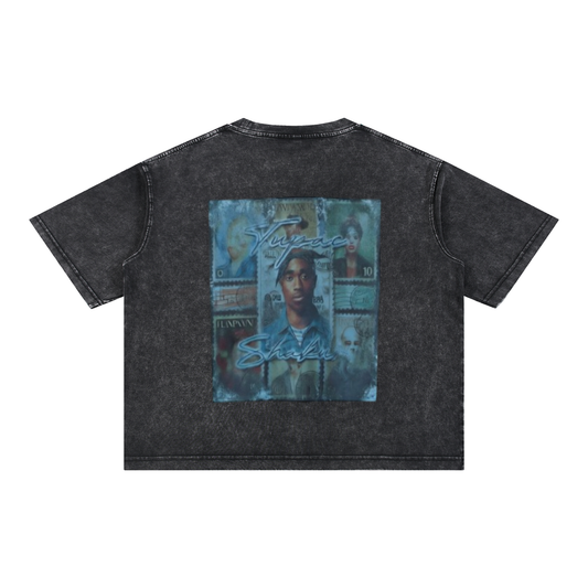 Mineral Wash Boxy Cotton T-Shirt For Men | MuddyStock Originals Black