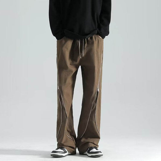 High Street Machine Can Work Clothes Pants Men's Fashion Brand Zipper MuddyStock