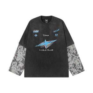 Men's Printed Streetwear T-shirt Black