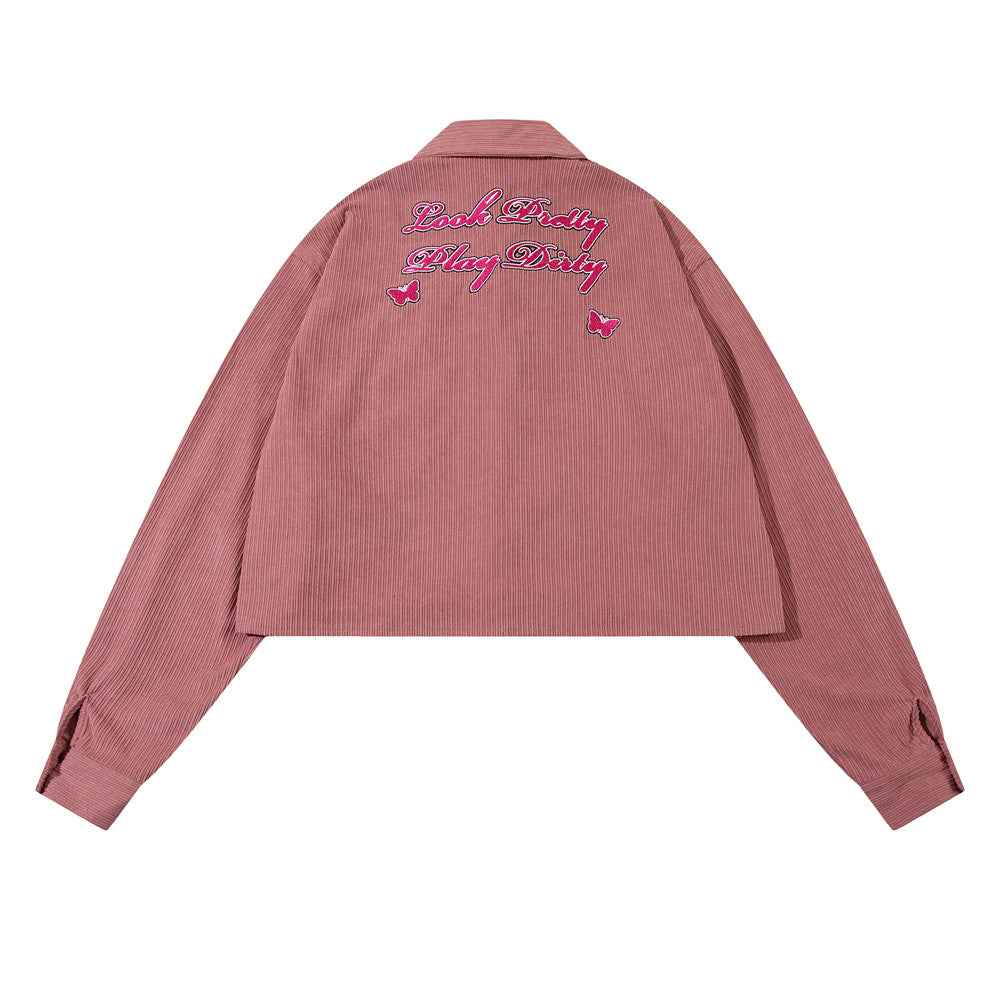 Letter Butterfly Loose Cool Shirt For Women