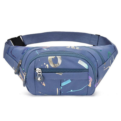 Women's Waist Bag Waterproof Chest Crossbody Blue Style 1 MuddyStock