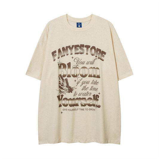 Butterfly Print Loose Short Sleeve For Men MuddyStock