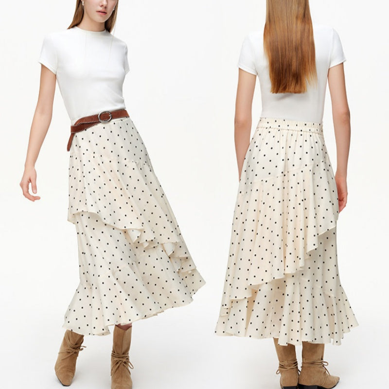 Summer New Irregular Ruffle Hem Skirt For Women All Products