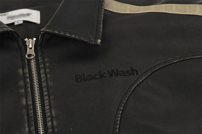 Distressed PU Leather Jacket For Men