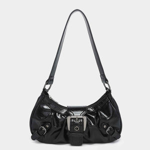 Women's Vintage Two-tone Shoulder Bag Black null