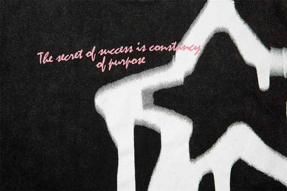 Five-pointed Star Design Loose T-shirt For Women MuddyStock