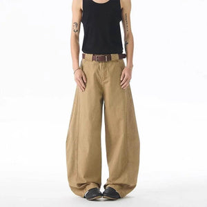 Casual Jeans Men's Design Loose Trousers Loose Brown