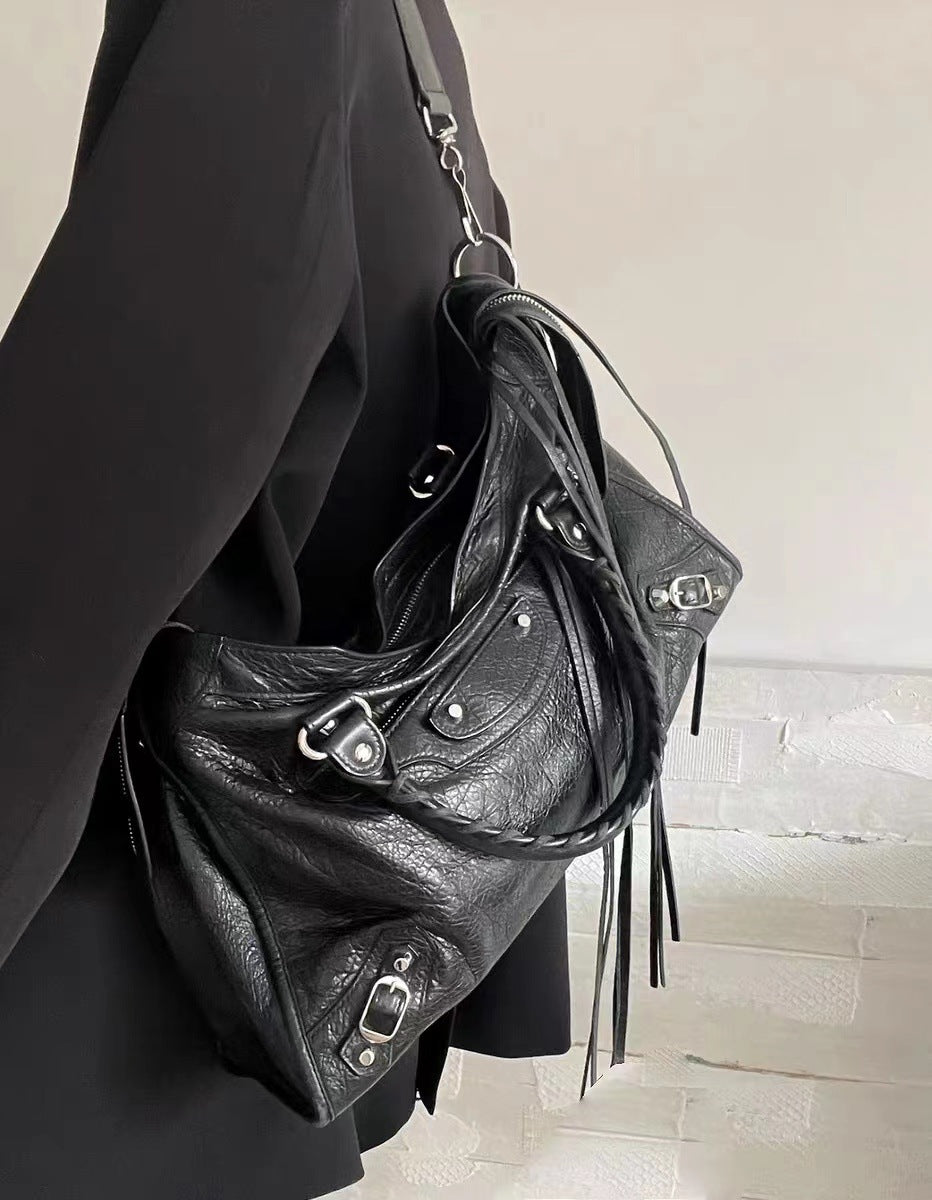 Y2k Rivet Bag Single Shoulder Cross Body Black