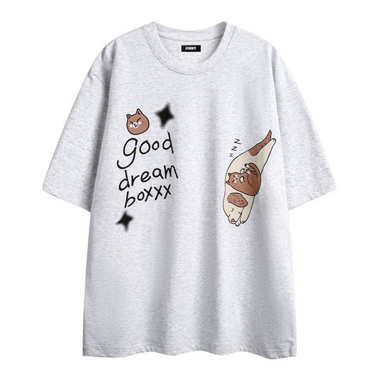 Men's Cartoon Anime Print Short-sleeved T-shirt MuddyStock