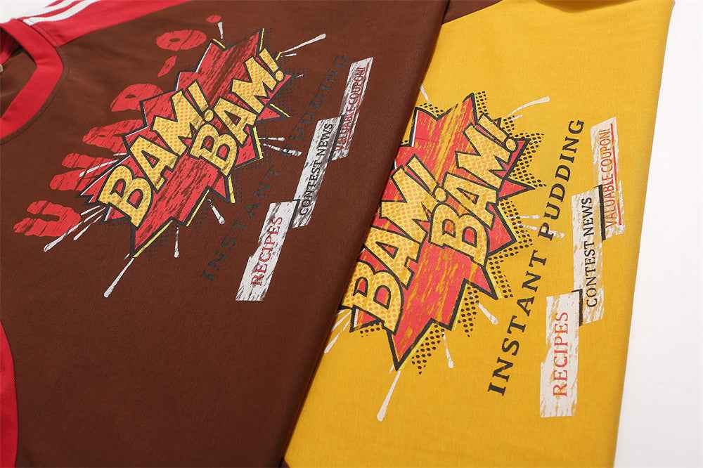 Color Contrast Patchwork Raglan T-shirt For Men null