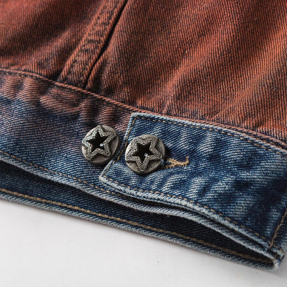 American Retro Loose Wash Denim Jacket For Women All Products