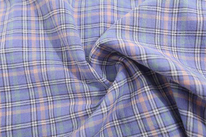 Fine Plaid Long-sleeved Shirt For Women null