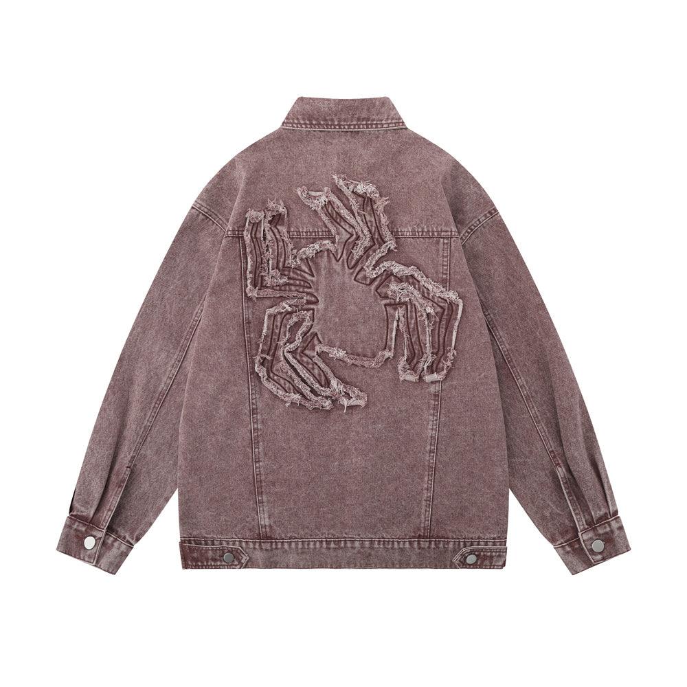 Paste Cloth Embroidery Spider Jacket For Women null