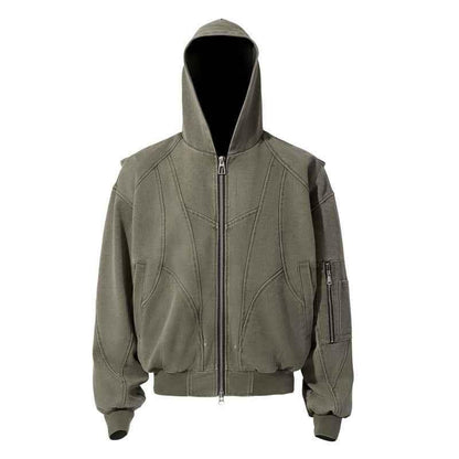 Men's Heavy Canvas Washed Jacket Green null