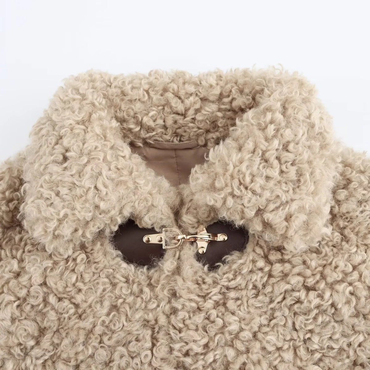 Women's Fashion Polo Collar Long Sleeve Fleece Jacket All Products