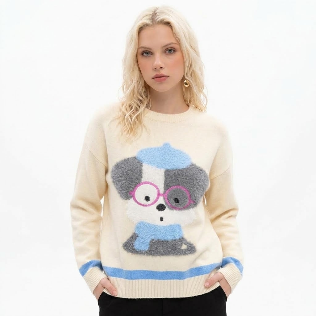 Big Head Plush Dog Sweater For Women | MuddyStock Originals