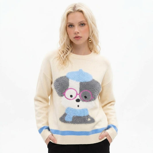 Big Head Plush Dog Sweater For Women | MuddyStock Originals