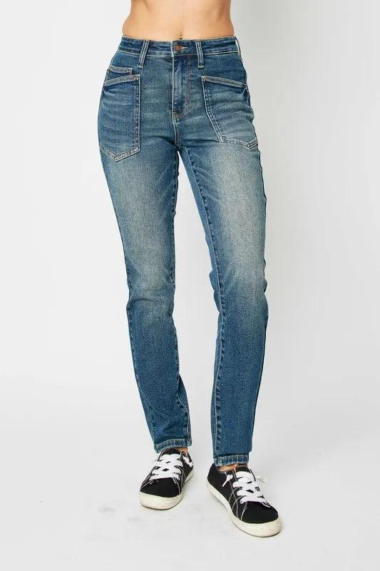 Judy Blue High Waist Skinny Jeans For Women Dark