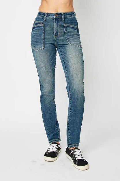 Judy Blue High Waist Skinny Jeans For Women Dark