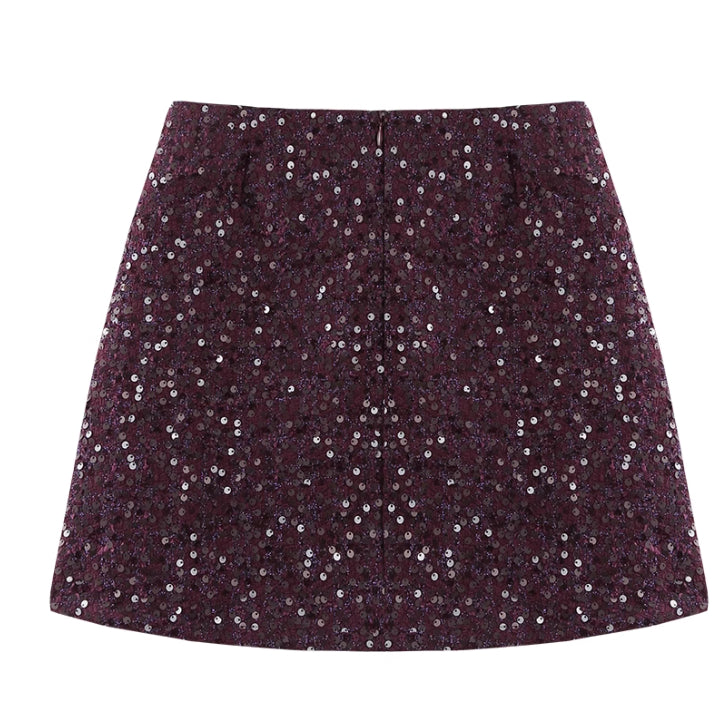 A-line Small Shiny Skirt For Women All Products