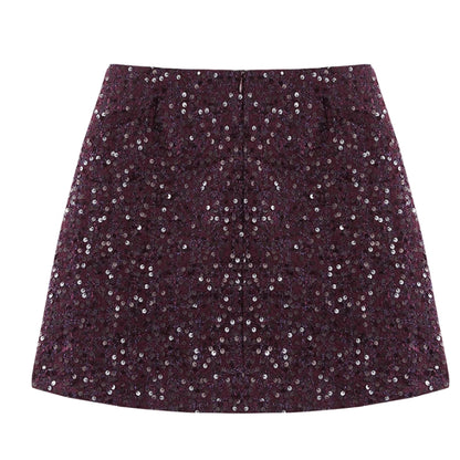A-line Small Shiny Skirt For Women All Products