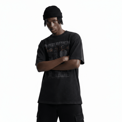 Character printed vintage short sleeved t-shirt for men | MuddyStock Originals