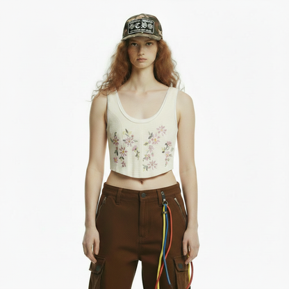 Texture tight corset style sleeveless top for women | MuddyStock Originals
