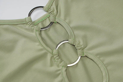 Cutout Front Navel Slim Fit Sling Top | MuddyStock Originals MuddyStock