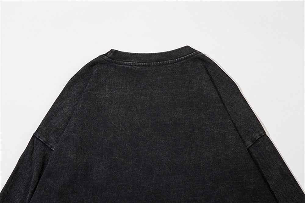 American-style Printed Long-sleeved T-shirt For Men And Women MuddyStock