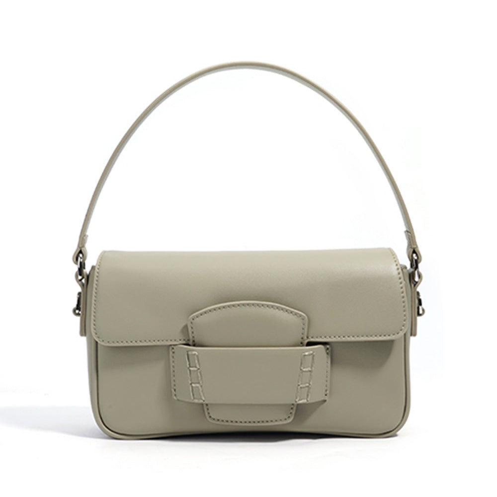 Casual Leather Handbag Bag For Women Jungle Green 25X8X14cm