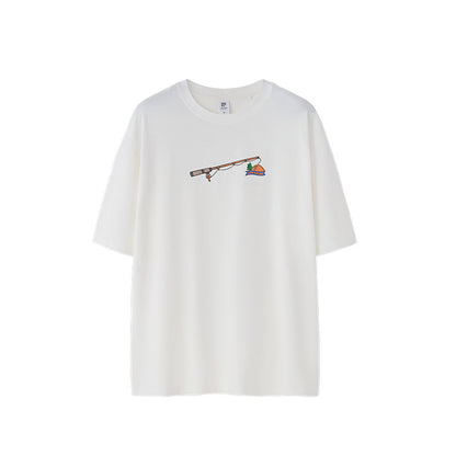 Men's Foam Three-dimensional Printed T-shirt Loose Personality
