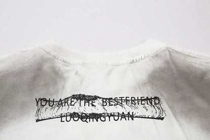 Fashion Loose Cotton Bottoming T-shirt Men MuddyStock
