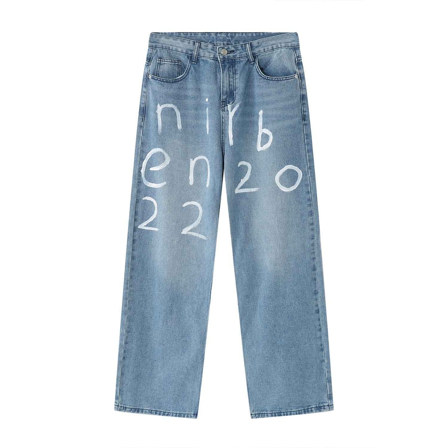 Loose Wide-leg Mopping Jeans MuddyStock