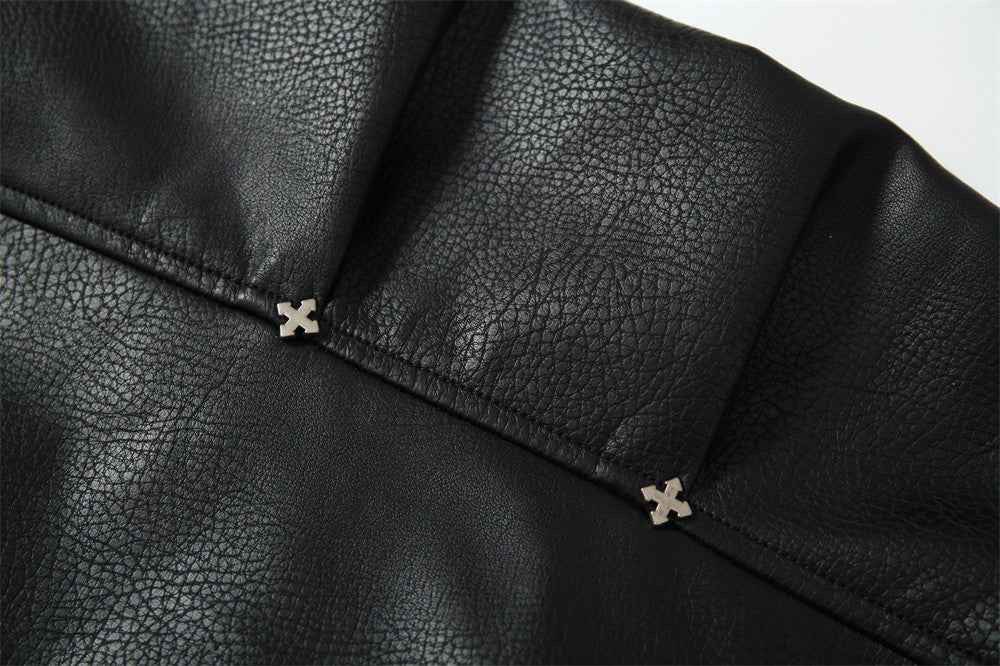 American Retro Angel Wings Statue Printed Loose Jacket For Men MuddyStock